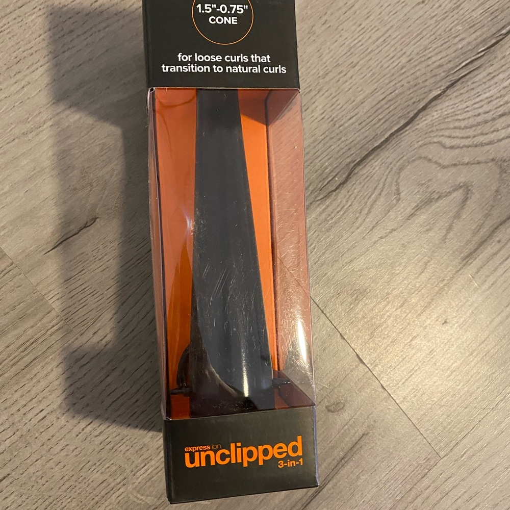 Unclipped cone head curler head only 1”